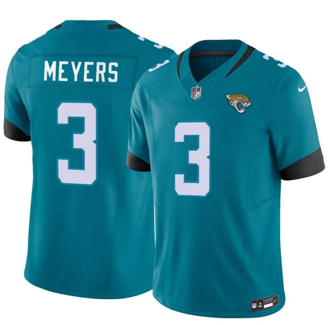 Men's Teal Jacksonville Jaguars #3 Jokobi Meyers 2025 F.U.S.E. Vapor Untouchable Limited Stitched Jersey